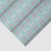 Aqua en grijs weefsel tissuepapier (Detail)