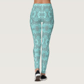 Aqua- en grijze leggings (Achterkant)