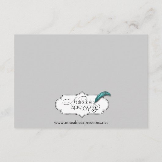 Aqua- en Grijze reukstrips Informatiekaartje (Achterkant)