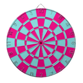 Aqua en Hot Pink Dartbord
