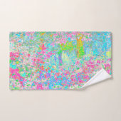 Aqua en Hot Pink Sunrise in Mijn Rubio Garden Bad Handdoek (Handdoek)