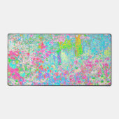 Aqua en Hot Pink Sunrise in Mijn Rubio Garden Bureaumat (Voorkant)