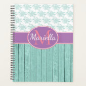 Aqua en Lavender op maat Planner (Voorkant)