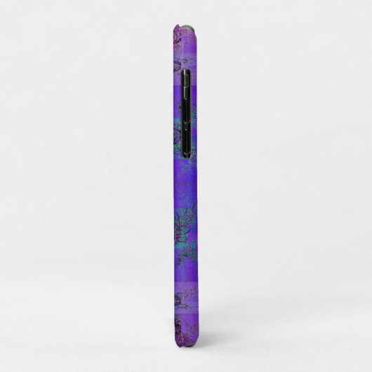 Aqua en Lila Fractal Joy iPhone / iPad Case (Achterkant/links)
