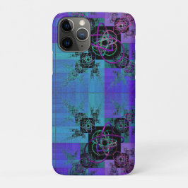 Aqua en Lila Fractal Joy iPhone / iPad Case