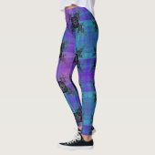 Aqua en Lila Fractal Joy Leggings (Links)