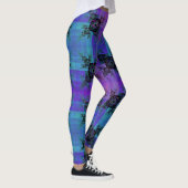 Aqua en Lila Fractal Joy Leggings (Rechts)
