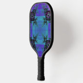 Aqua en Lila Fractal Joy Pickleball Paddle (Links)