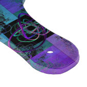 Aqua en Lila Fractal Joy Snijplank (Hoek)