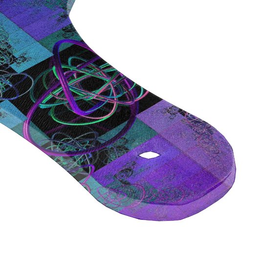 Aqua en Lila Fractal Joy Snijplank (Hoek)