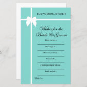 Aqua- en lint-Vrijgezellenfeest-game AFGEDRUKT (Voorkant / Achterkant)