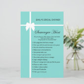 Aqua- en lint-Vrijgezellenfeest-game AFGEDRUKT (Staand voorkant)