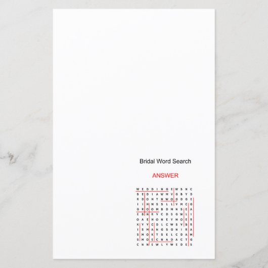 Aqua- en lint-Vrijgezellenfeest-game AFGEDRUKT (Achterkant)