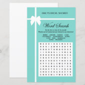 Aqua- en lint-Vrijgezellenfeest-game AFGEDRUKT (Voorkant / Achterkant)