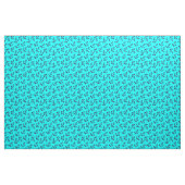 Aqua en Navy Blauwe Anker Stof Per Meter (Yard (91,4 cm))