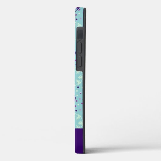 Aqua en Paars gesynchroniseerd zwemmen, gepersonal Case-Mate iPhone Case (Achterkant / Links)