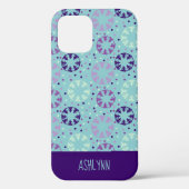 Aqua en Paars gesynchroniseerd zwemmen, gepersonal Case-Mate iPhone Case (Achterkant)