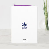 Aqua en Paars gesynchroniseerd zwemmen, gepersonal Kaart (Achterkant)