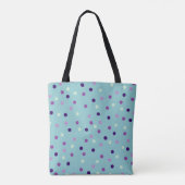 Aqua en Paars gesynchroniseerd zwemmen, gepersonal Tote Bag (Achterkant)