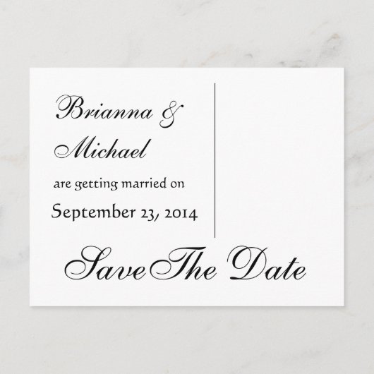 Aqua en Paarse bloemblaadjes Bewaar de datum V2 Aankondigingskaart (Achterkant)