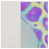 Aqua- en paarse girafertop stof (Swatch)