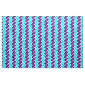 Aqua en Paarse Herringbone Stof (Fat Quarter)