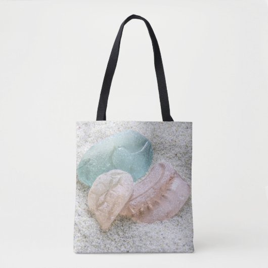 Aqua en perzikglas - tas (Voorkant)