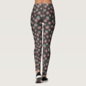 Aqua en Pink Waterverf Virus Leggings (Achterkant)