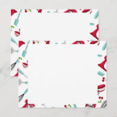 Aqua- en Red Kitchen Gadget Recipcard ongeëigend Briefkaart (Voorkant / Achterkant)