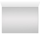 Aqua en Silver Floral Table Number Card (Binenzijde Horizontaal (Onderkant))