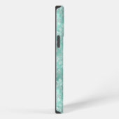 Aqua en Silver Pattern iPhone Hoesje (Rechterkant)