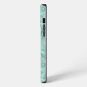 Aqua en Silver Pattern iPhone Hoesje (Linkerkant)