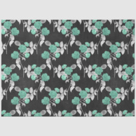 Aqua en Silver Series Design 11 Tissuepapier