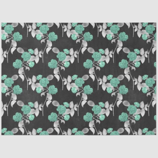 Aqua en Silver Series Design 11 Tissuepapier (Voorkant)