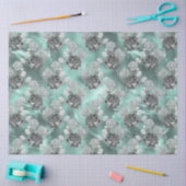 Aqua en Silver Series Design 5 Tissuepapier (Craft)