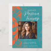 Aqua en Sinaasappel Kaart (Voorkant)