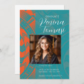 Aqua en Sinaasappel Kaart (Voorkant / Achterkant)