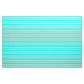 Aqua en Tan Colored Stripes Pattern Stof (Fat Quarter)