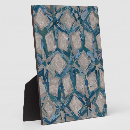 Aqua en Taupe Glaze #8295 Fotoplaat (Zijkant)