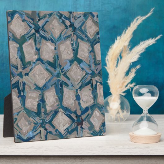 Aqua en Taupe Glaze #8295 Fotoplaat (Zijkant)