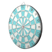 Aqua en White Dartbord (Voorkant Rechts)