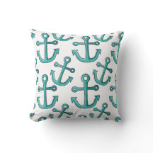 Aqua en Witte Ankers Nautisch