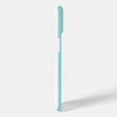 Aqua en witte gemerkte strepen Case-Mate iPhone case (Achterkant / Rechts)