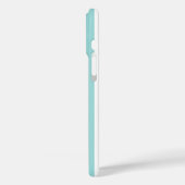Aqua en witte gemerkte strepen Case-Mate iPhone case (Achterkant / Links)