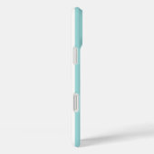 Aqua en witte gemerkte strepen Case-Mate iPhone case (Achterkant / Rechts)