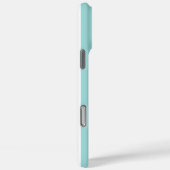 Aqua en witte gemerkte strepen Case-Mate iPhone case (Achterkant / Rechts)