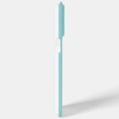 Aqua en witte gemerkte strepen Case-Mate iPhone case (Achterkant / Rechts)