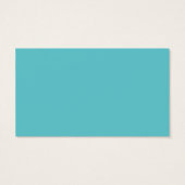 Aqua en Zilver Quinceanera/Sweet 16 Favor Tag Visitekaartjes (Achterkant)