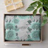 Aqua en Zilver Serie Design 10 Tissuepapier (Geschenk)