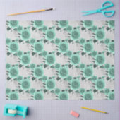 Aqua en Zilver Serie Design 10 Tissuepapier (Craft)